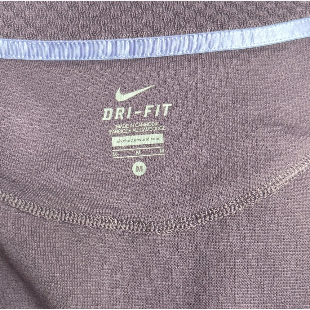 Nike Dri-FIT Wrap Jacket Asymmetrical Cowl Neck Purple Size Medium Activewear - Picture 4 of 9